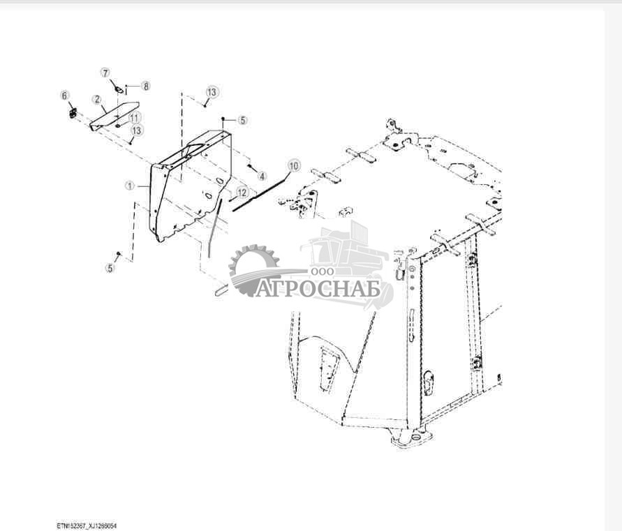 Наружная крышка системы обогрева, вентиляции и кондиционирования воздуха 